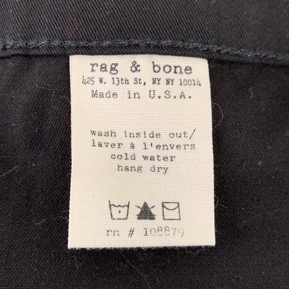 rag & bone Black & Wine Skinny Jean - Picture 11 of 11